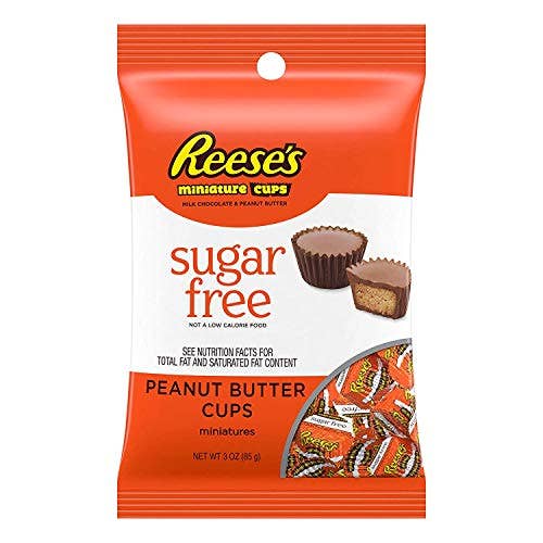 Shop The King - Wholesale Chocolate Covered Sweets - Reese's Cup Sugarfree Peg Bag 3 oz Single Bag0