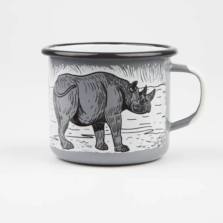 Emalco Enamelware – Engroshandel Kaffekrus – 17 oz Black Rhino Kaffekrus DEN STORE 5 AF AFRIKA