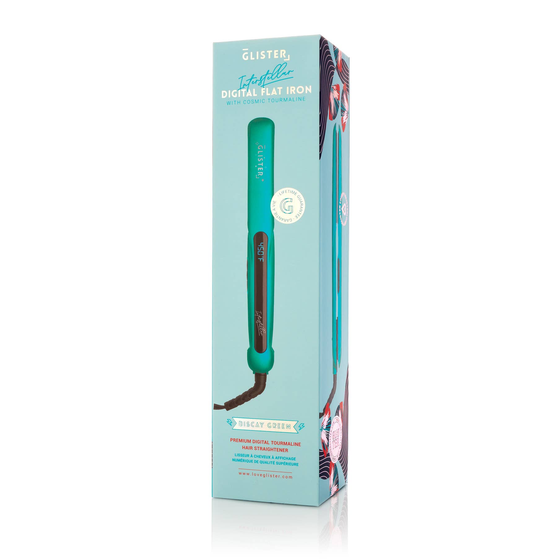 Glister - Wholesale Straightener/Flat Iron - Glister 1.25" Digital Tourmaline Flat Iron Purple w/ Display3