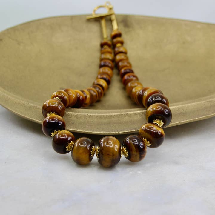 Aurora in Retrograde Statement Necklace for wholesale by Veluna