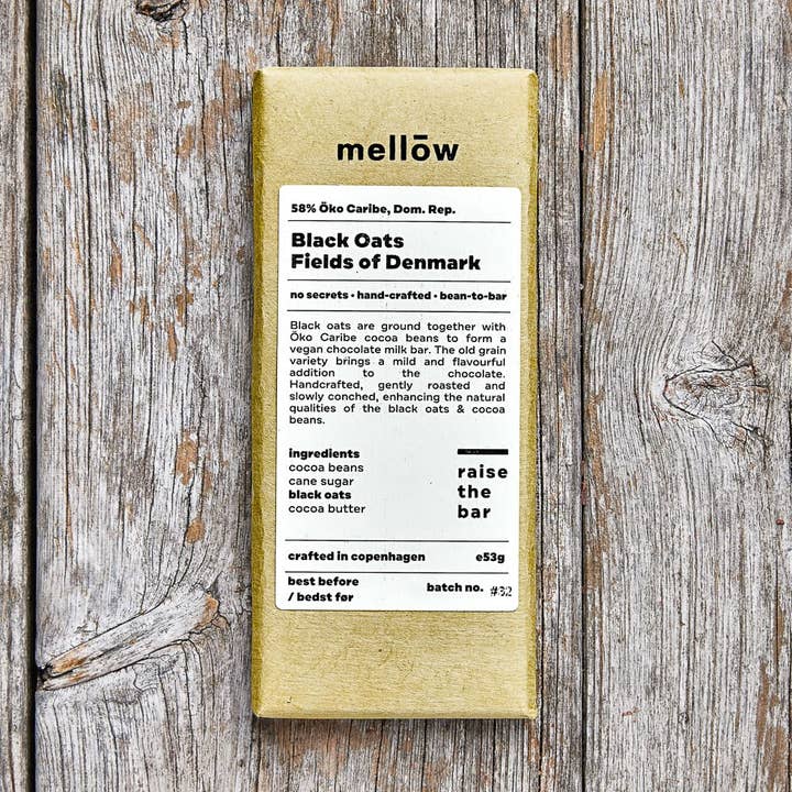 Mellow Chocolate - Wholesale Chocolate Bar - Black Oats0