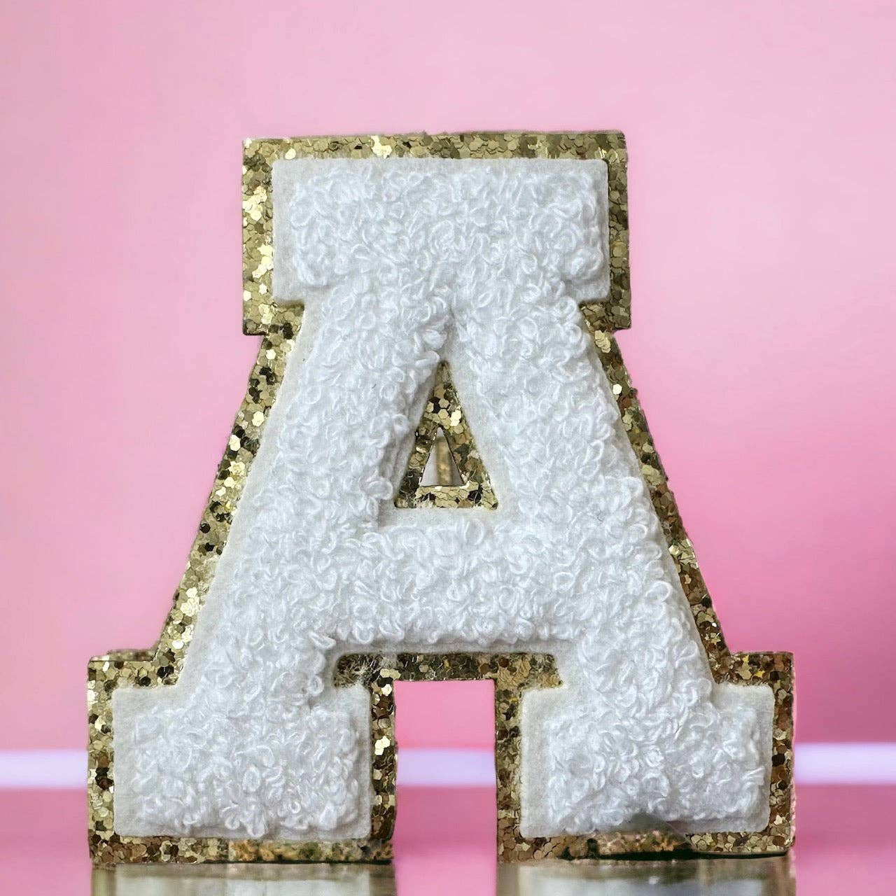 3.12" Light Pink Chenille Letters for wholesale on Faire5
