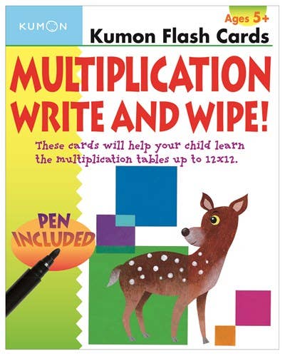 Continuum Games - Wholesale Learning Cards - Kids & Baby - Multiplication Write & Wipe0