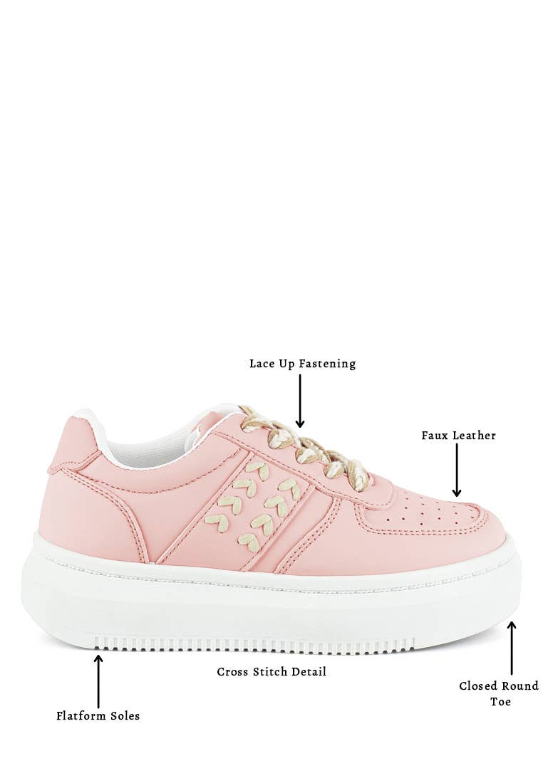 Rag Company - Vente Baskets tendance – femme - Baskets à point de croix Monigue en similicuir9