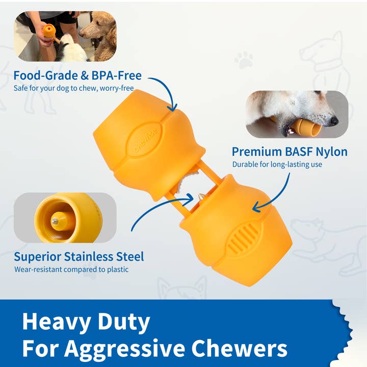 Chewise Official - Wholesale Pet Chew Toy - Dog - Chewise Bully Stick Holder - Yellow