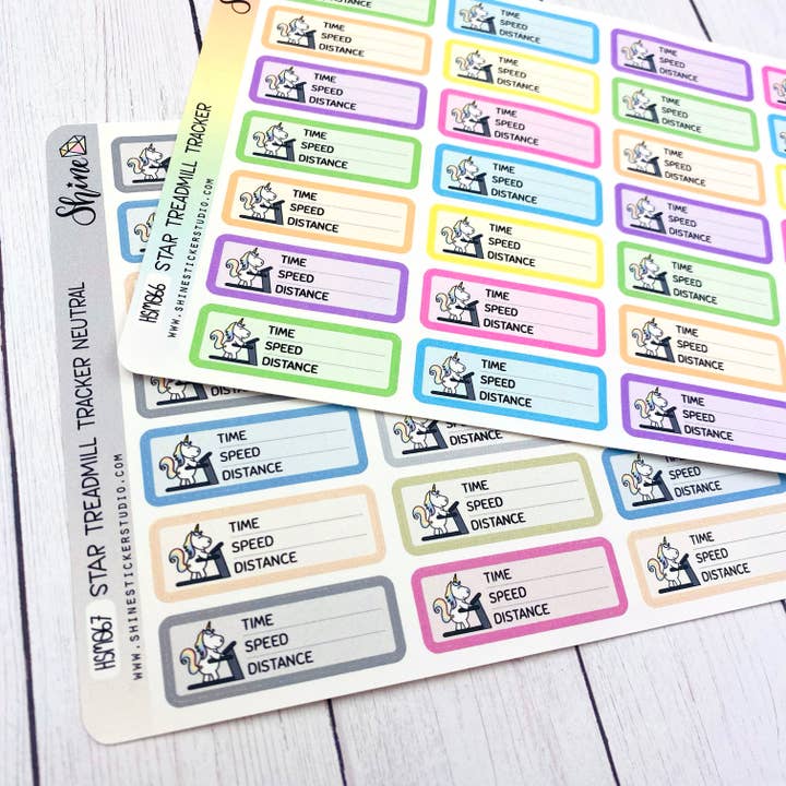 Stjärna Löpband Spårningsklistermärken för wholesale av Shine Sticker Studio