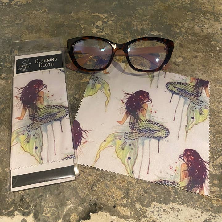 Pano de limpeza de lentes Mermaids 6x6 por atacado de Crooked Halo