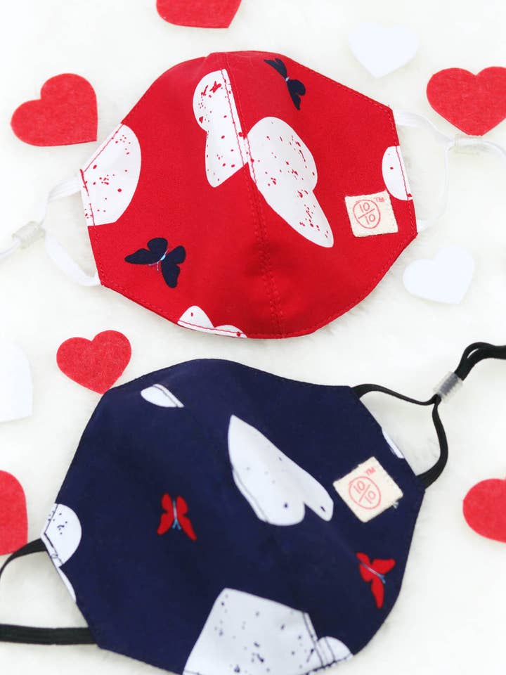 Valentine's Day Special Heart Mask (Kids) for wholesale by Ten on Ten