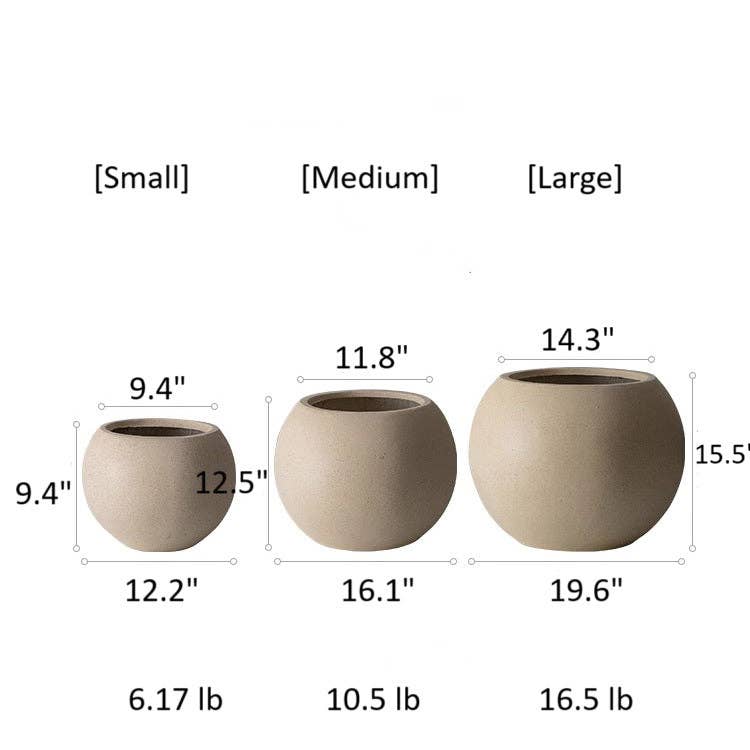 Rustic Reach - Vente Pot - Pot rond en argile et magnésium6