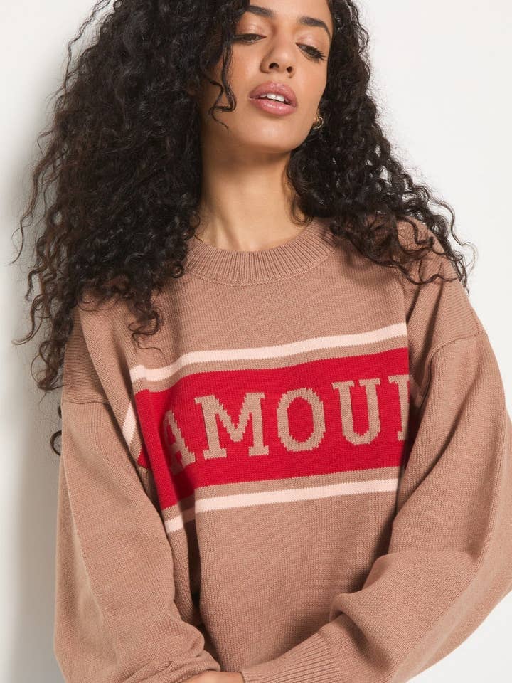 Summit "Amour" Crew Neck Sweater for wholesale by Seventy Eight and Sunny (SEAS)