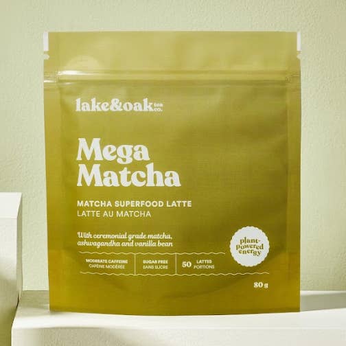 Mega Matcha - Mistura de Superalimentos para Latte por atacado de Lake & Oak Tea Co.