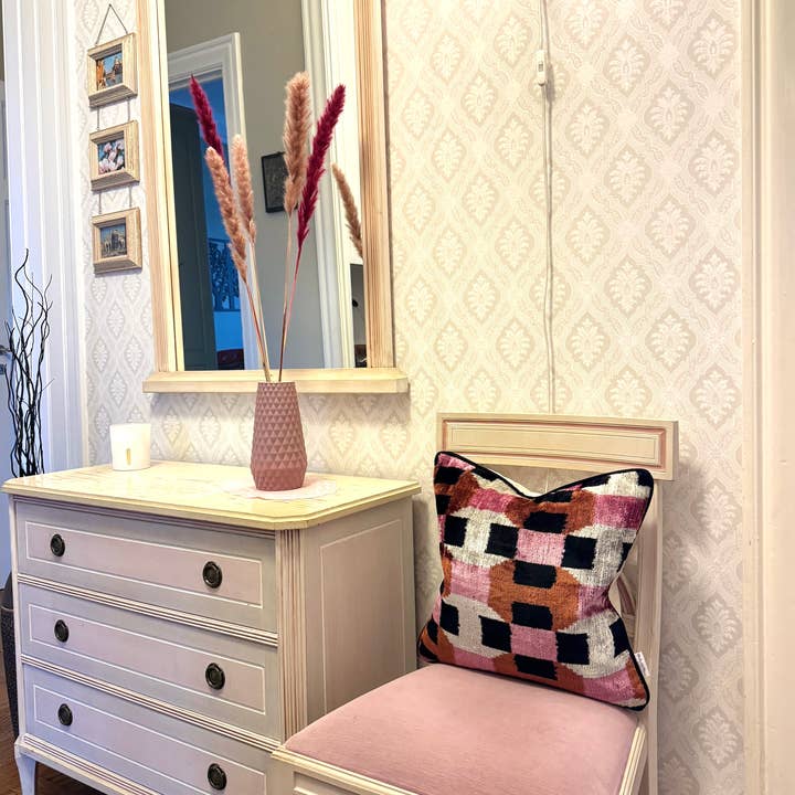 Mila∞Miro by Emelie - Wholesale Throw Pillow Cover - Velvet Ikat Cushion Candy | Velvet Ikat Pillow Cover7