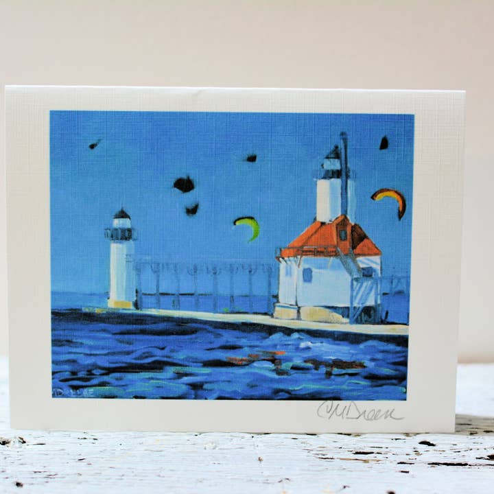 Notecards -St. Joseph Lighthouse for wholesale by Dreese Fine Art