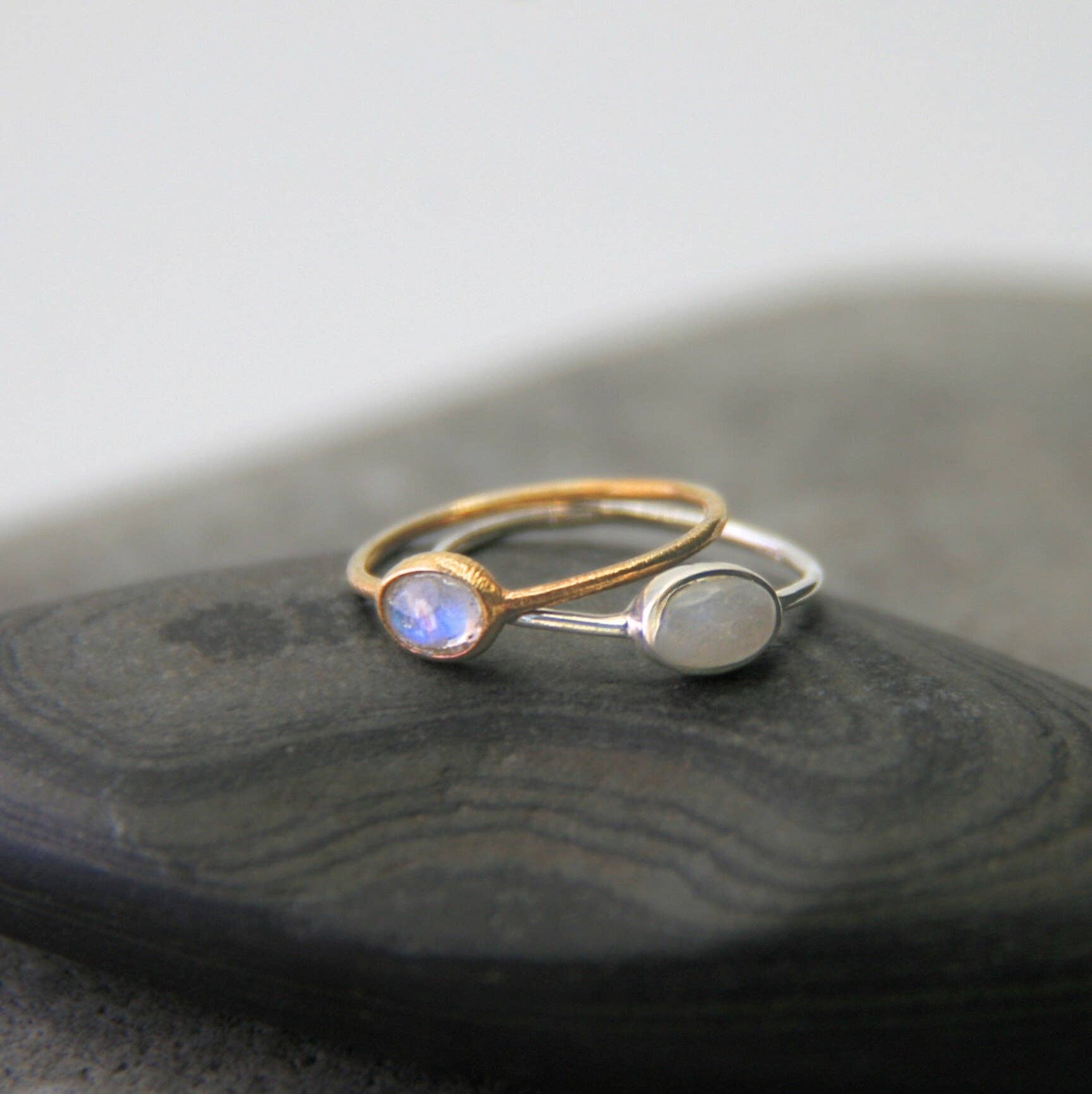 Heart and Lotus Sterling Silver Jewelry - Wholesale Single Stone/Solitaire Ring - Sterling Silver Labradorite Ring – You are Enough2