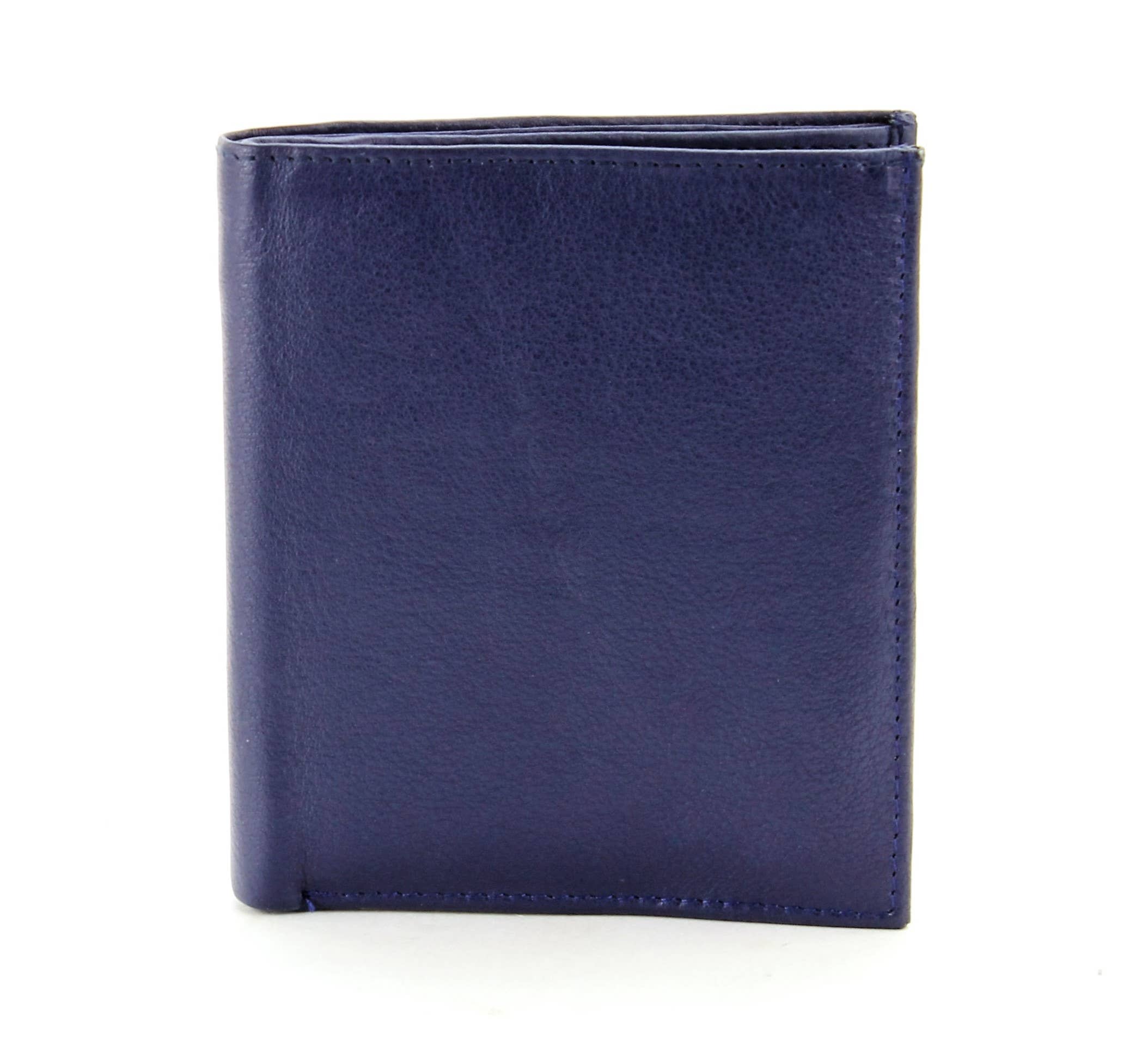 Leather Impressions Inc – Carteira – Homem por atacado – Hipster de couro de vaca de grão superior Bacci W/89813