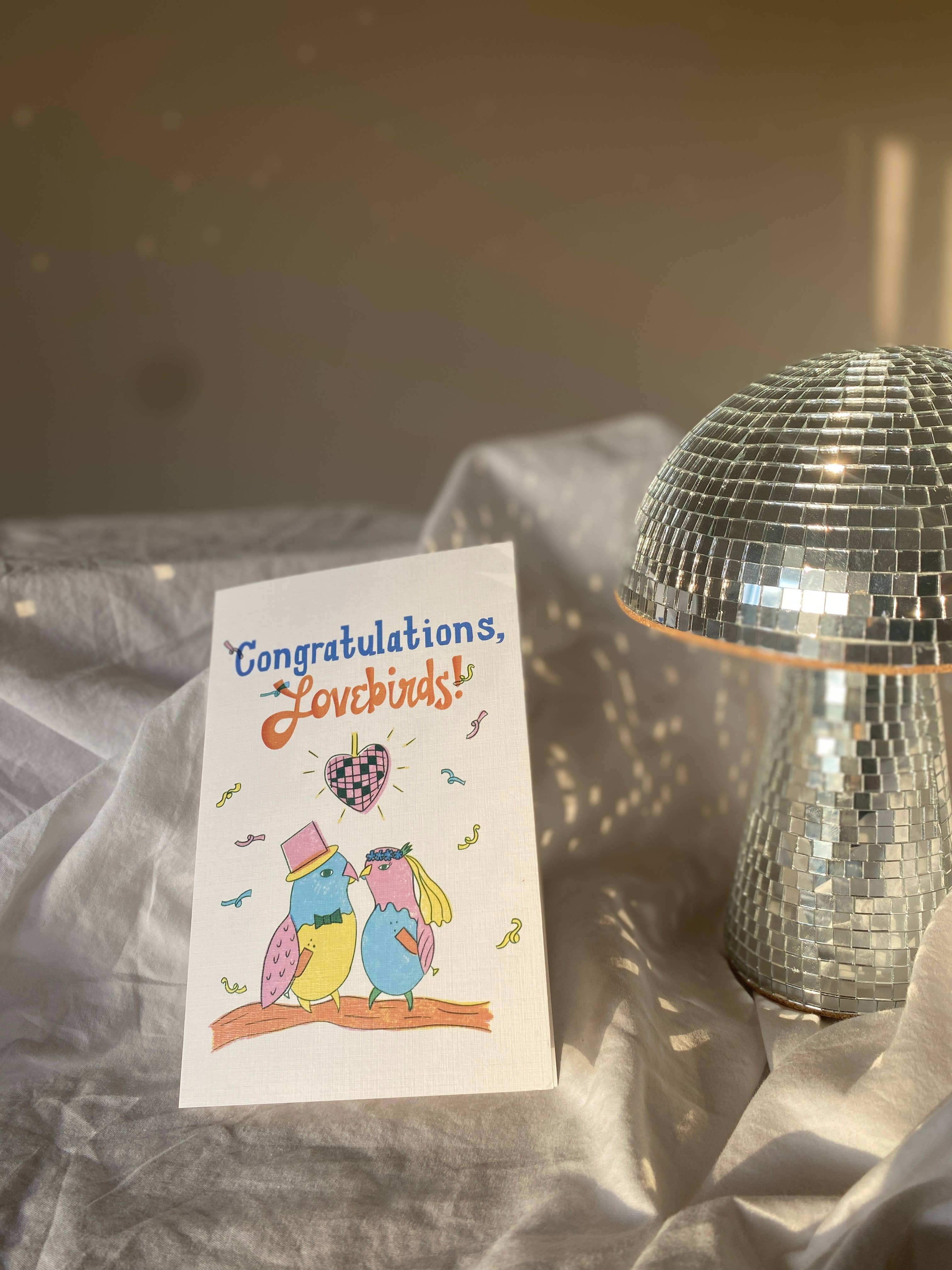 Charmed Life Designs - Wholesale Wedding Card - Congratulations Lovebirds Wedding Greeting Card1