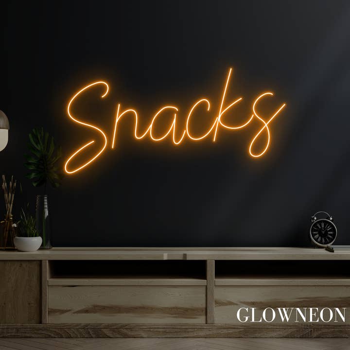 Glow Neon - Wholesale Neon Sign - Snacks Neon Sign, Snacks Led Sign, Grocery Store Wall Decor2