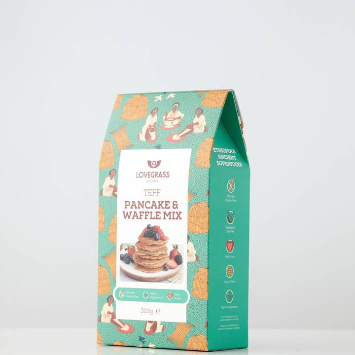 Lovegrass Ethiopia – wholesale Pannkaksmix – Teff Pannkaka & Våffelmix 320g