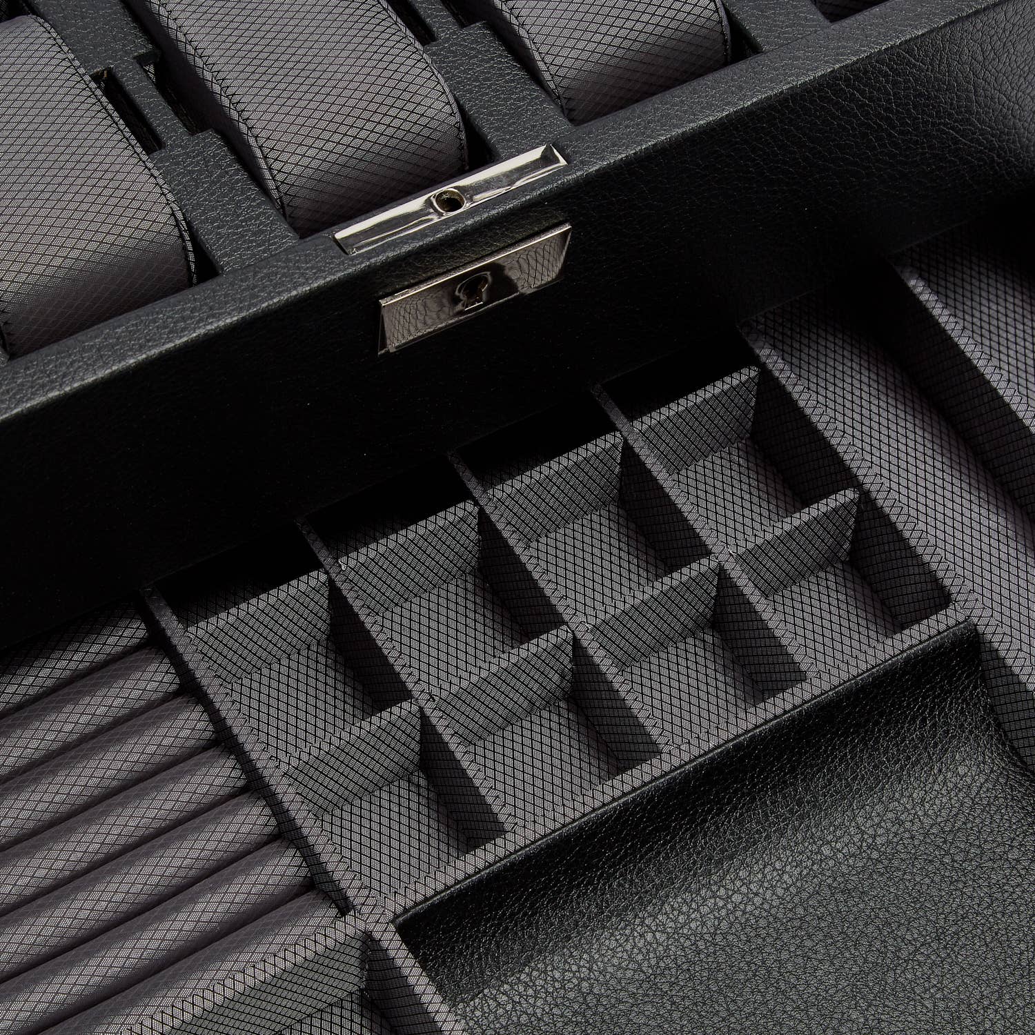 WOLF - Wholesale Jewelry Box/Organizer - Viceroy 10 PC Watch Box w/ Drawer - Black9