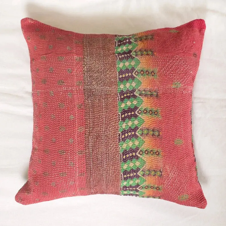 GYPSY STUDIO - Wholesale Throw pillow cover - Set of 5 Pillow Vintage Kantha Pillow Covers Indian Bohemian2