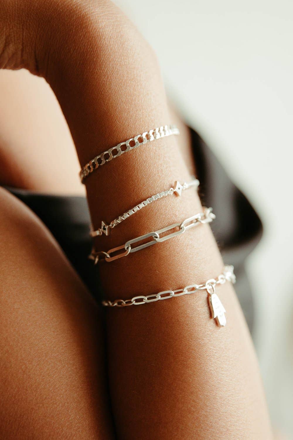 Sierra Winter Jewelry - Wholesale Link & Chain Bracelet - Hank Bracelet - Silver1