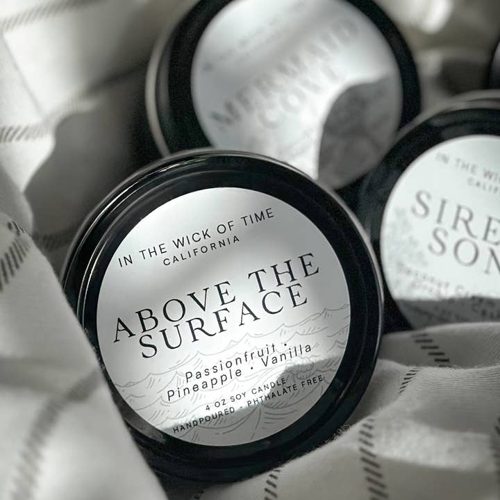 In the Wick of Time - Wholesale Travel Candles - Above the Surface 4 oz Candle