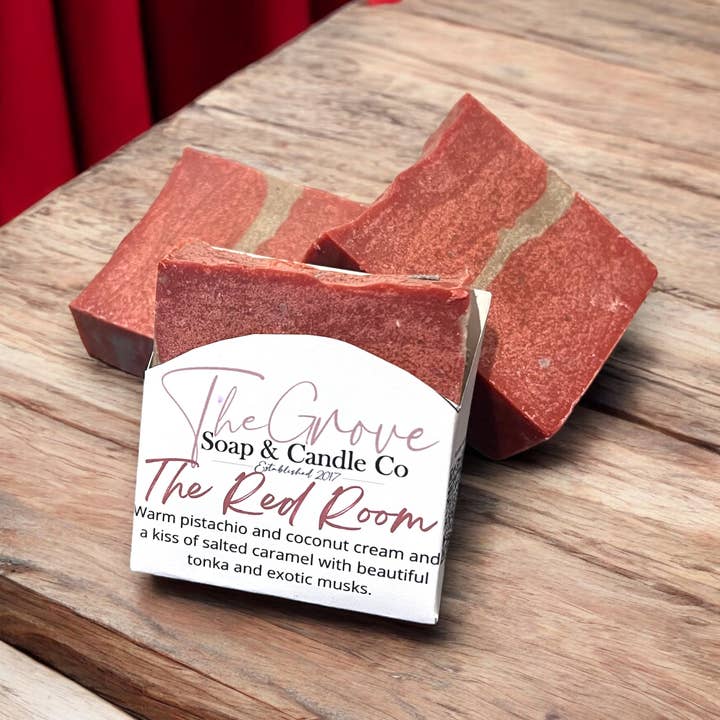 The Red Room Goat Milk Soap for wholesale by The Grove Soap & Candle Co