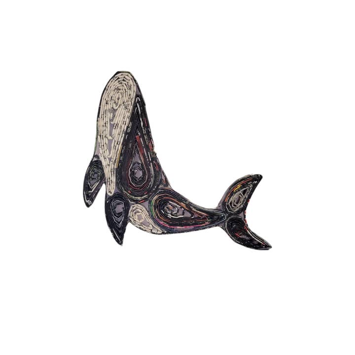 The Upcycled Paper Company - Wholesale Ornament - Whale Ornament - Recycled Paper