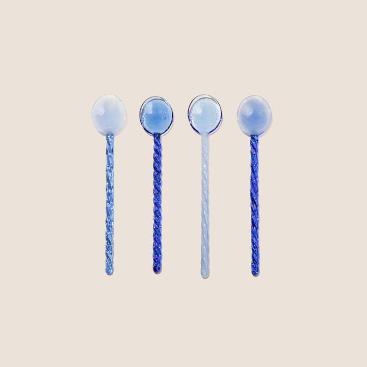 kessellate - Wholesale Mixing Spoon - Glass Spoon Set x Sky Series