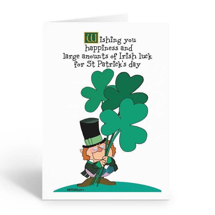 Cartes de la Saint-Patrick Chance Irlandaise avec Enveloppes pour la vente par Stonehouse Collection
