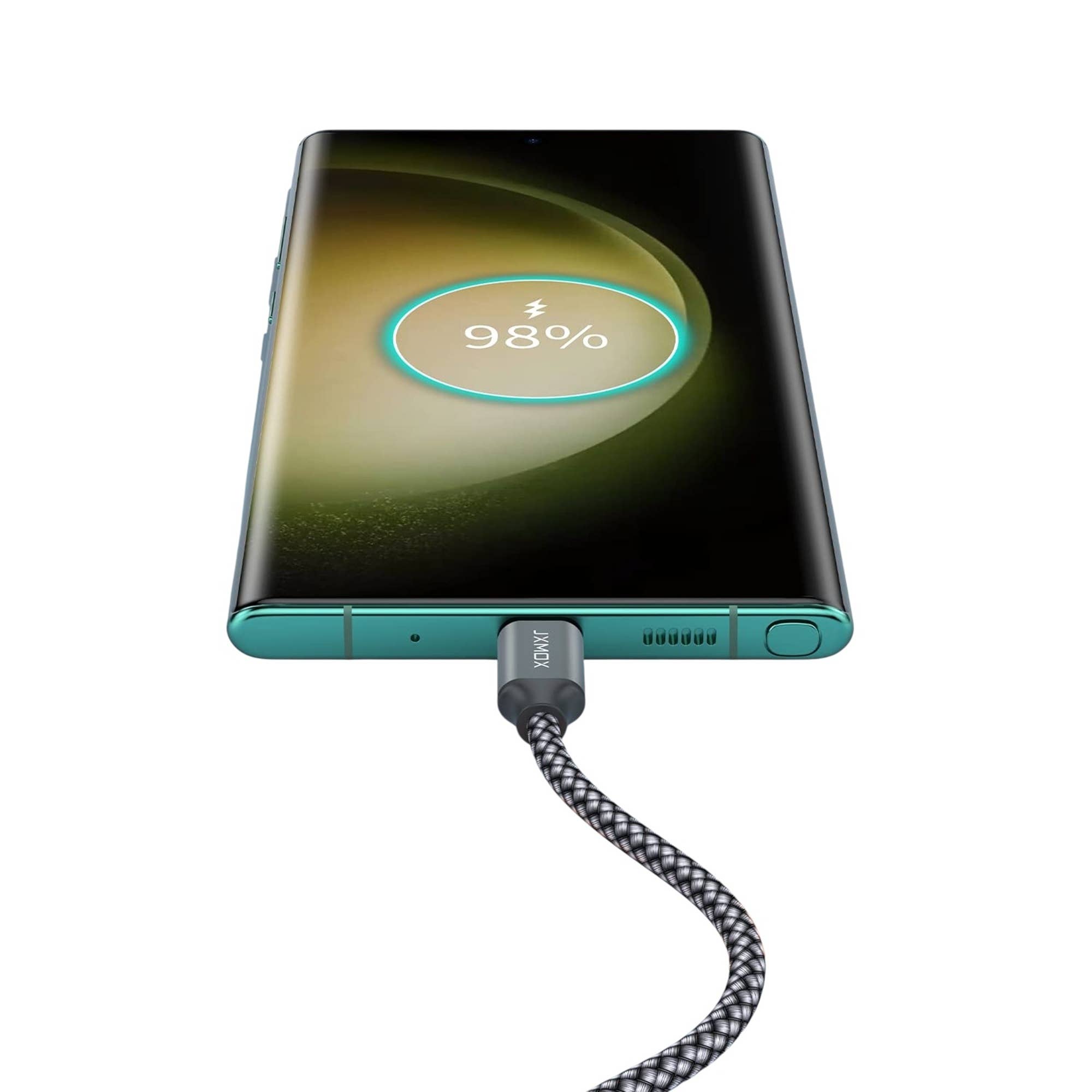 Mighty Wireless - Wholesale Charging Cable - Amazon USB Type C Cable 5 Pack (3/3/6/6/10) G7,G6,V20 Gray1