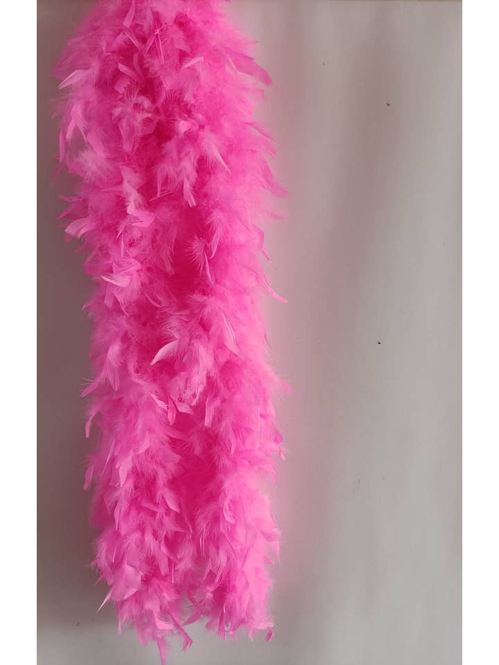 Mardi Gras Creations - Wholesale Costume – Unisex - Light Pink Solid Color Feather Boas1