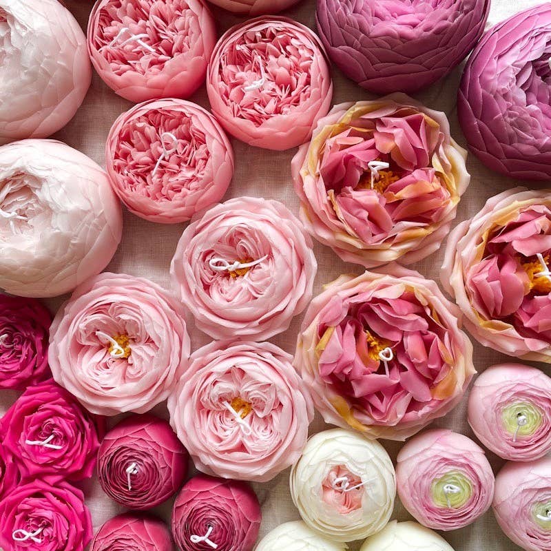 House of Shokunin - Wholesale Novelty Candle - Cake Topper, Home Decorative Candle, Party Candle, Handcrafted Scented Candle, Peony Flower Candle, Floral Gift Candle, Pink Flower Candle6