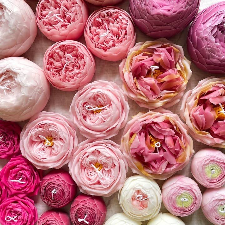 House of Shokunin - Wholesale Novelty Candle - Cake Topper, Home Decorative Candle, Party Candle, Handcrafted Scented Candle, Peony Flower Candle, Floral Gift Candle, Pink Flower Candle6