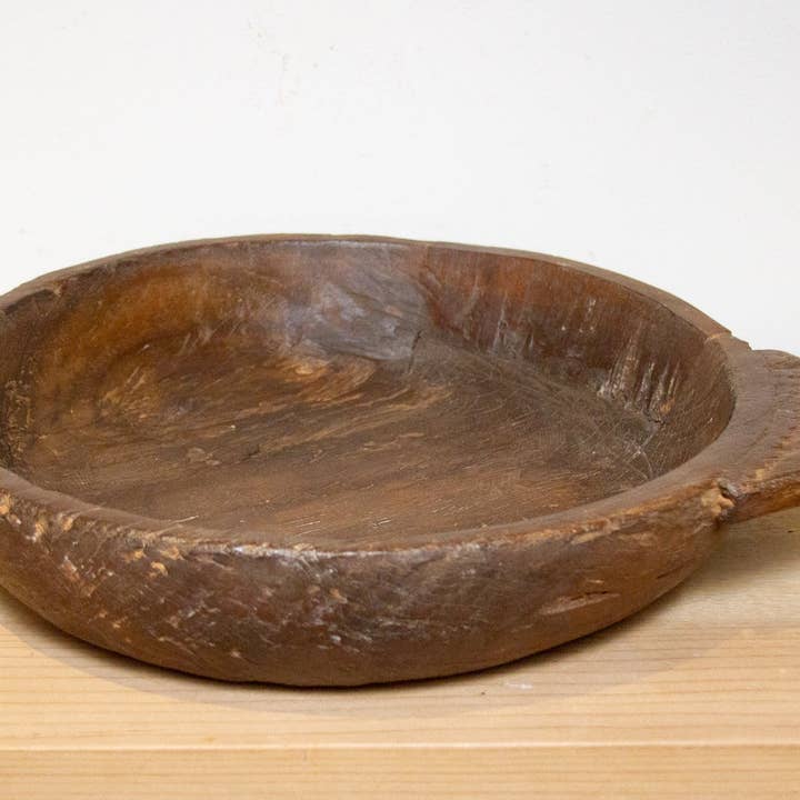 De-cor - Vendita all'ingrosso Ciotole/Piatti decorativi - Ciotola di Pane in Legno Vintage1