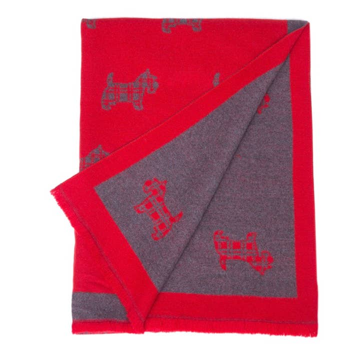 Alba Wholesale – Engroshandel Tørklæde - Dame – Supersoft Tartan Scotty Hundetørklæder