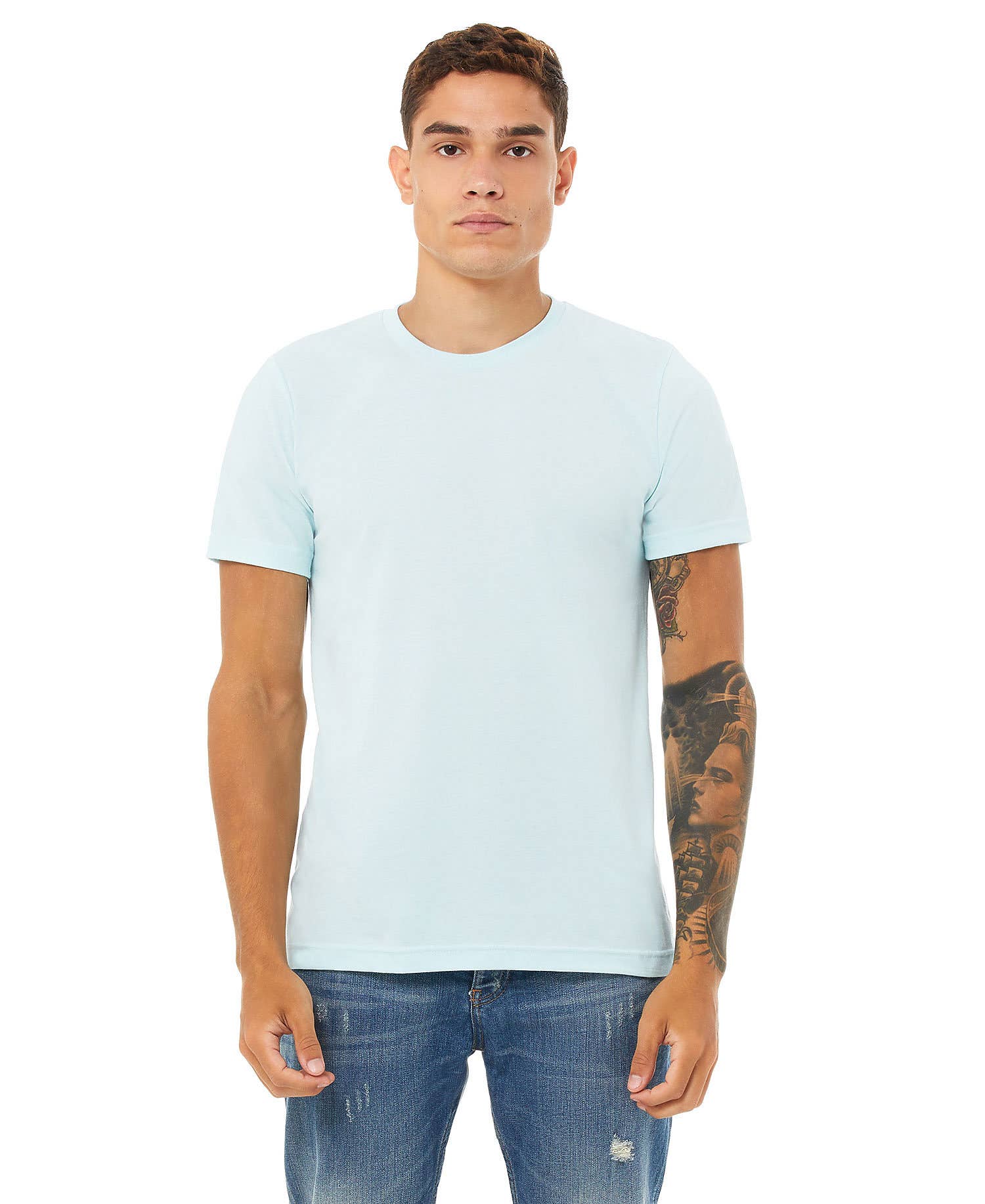 Print The Dream - Wholesale T-Shirt - Unisex - Bella Canvas 3001 Heather CVC T-shirt, Unisex Soft Shirts16