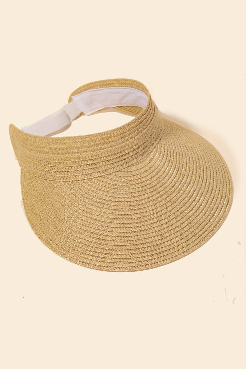 Anarchy Street - Wholesale Visor - Women's - Natural Straw Fashion Visor3