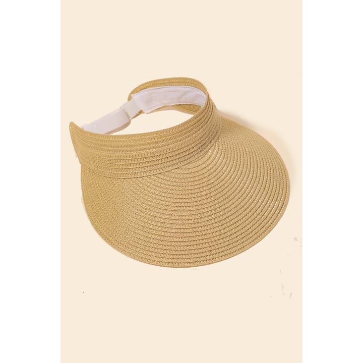 Anarchy Street - Wholesale Visor – Women's - Natural Straw Fashion Visor3