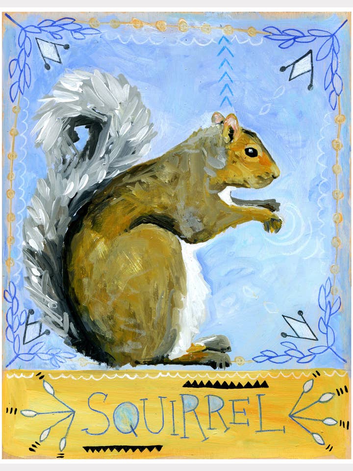 Djurtotemtryck - Ekorre för wholesale av Jessica Swift