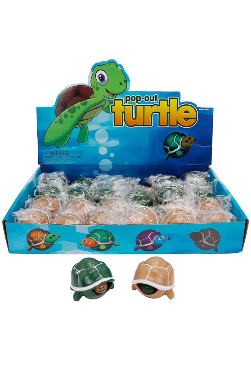 ASSORTED Turtle Baby Pop-up Squeeze Pull Squishy Toy for wholesale on Faire1