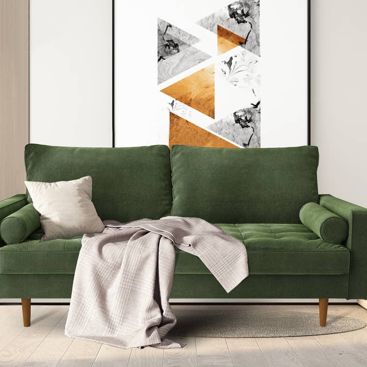 Sofa - Nomad III - Square Arm Velvet Upholstery for wholesale by Coosy Home