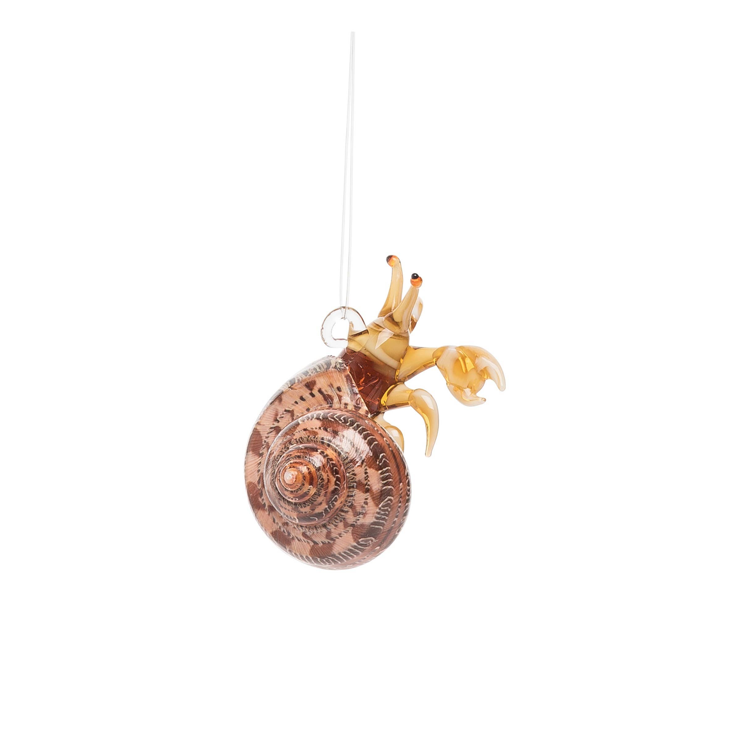 C&F Home - Wholesale Ornament - Christmas Hermit Crab Shell Glass Ornament