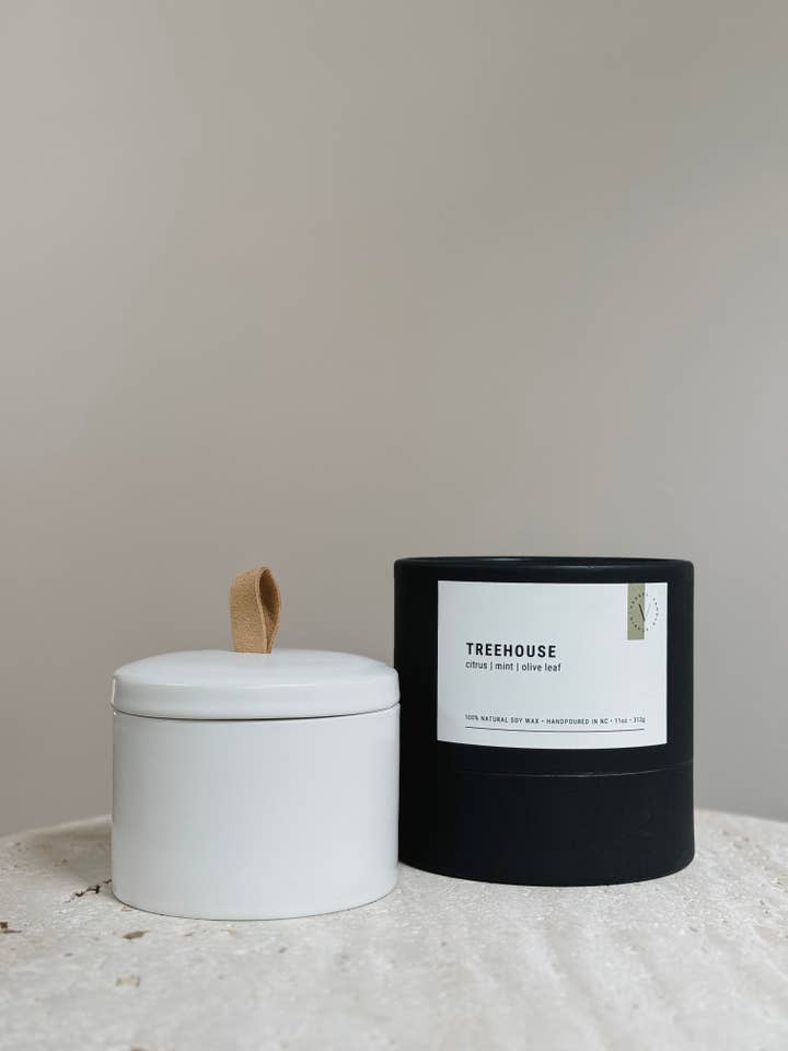 Library 11 oz Candle Jar | Treehouse for wholesale by Vessel Candle Studio