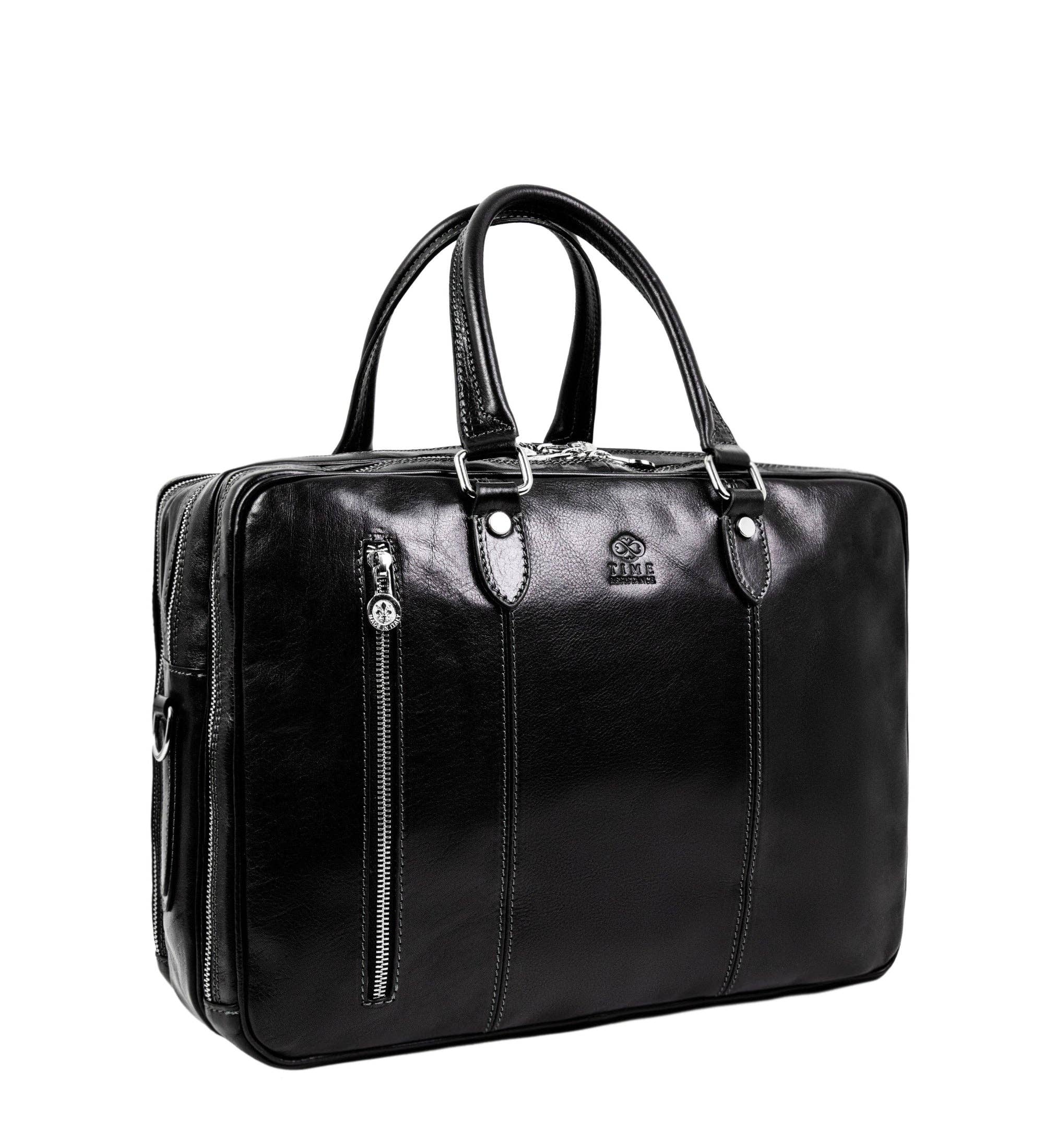 Time Resistance – Engroshandel Dokumentmappe – Unisex – Læderkonvertibel dokumentmappe-rygsæk - Farvel til våbnene15