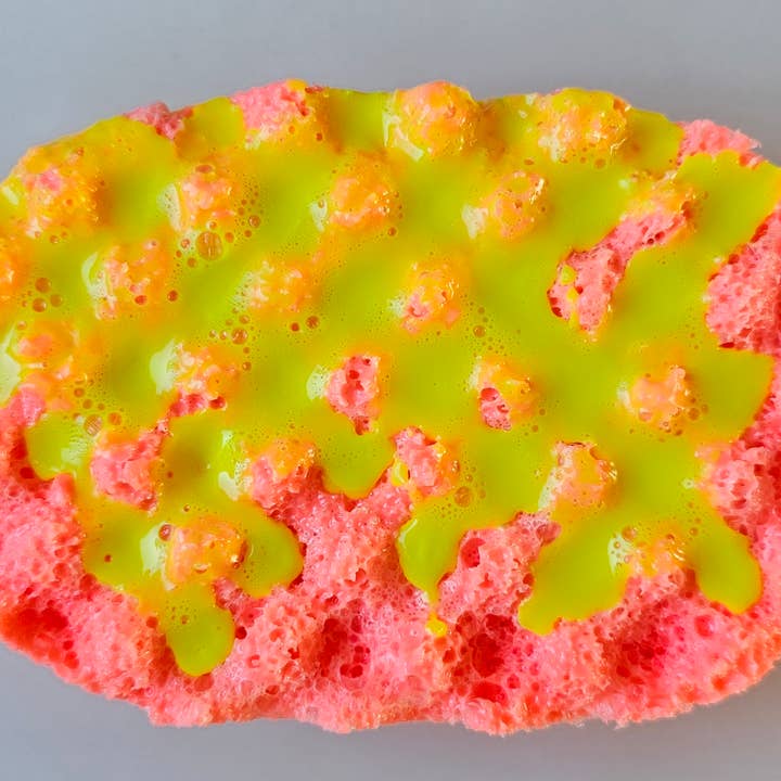 BeBold Eire - Wholesale Bath Pouf/Sponge - Peach skin & coconut soap sponge0