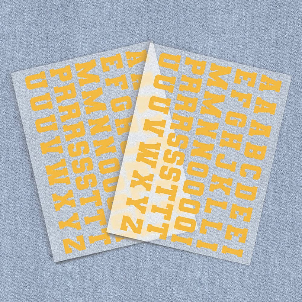 Iron It - Vendita all'ingrosso Decalcomania a sublimazione - Lettere Varsity, Trasferimenti Termici DTF3