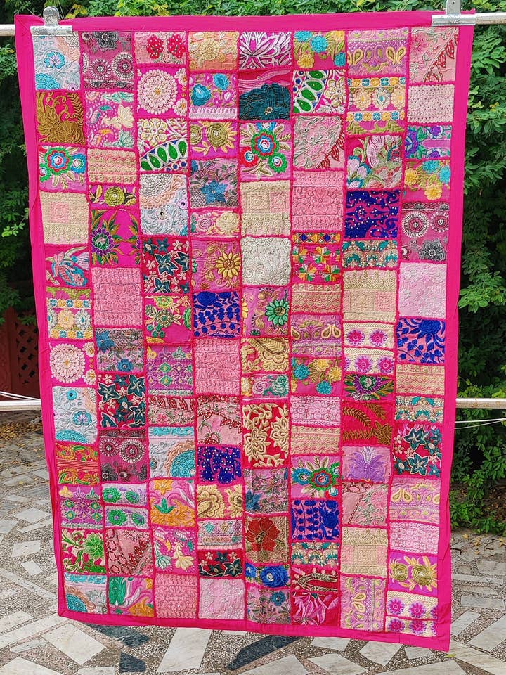 New Patchwork Design Vintage Wall Hanging Indian Tapestry for wholesale by bhavnas boutique