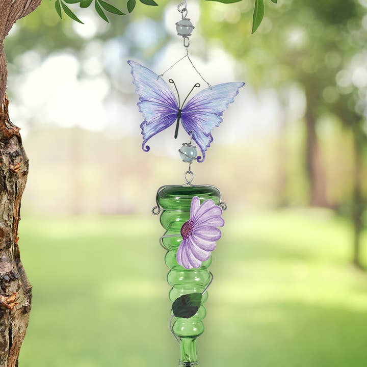 Enchanted Gardens, Butterfly - Hummingbird Feeder, Green for wholesale by Sunset Vista Designs