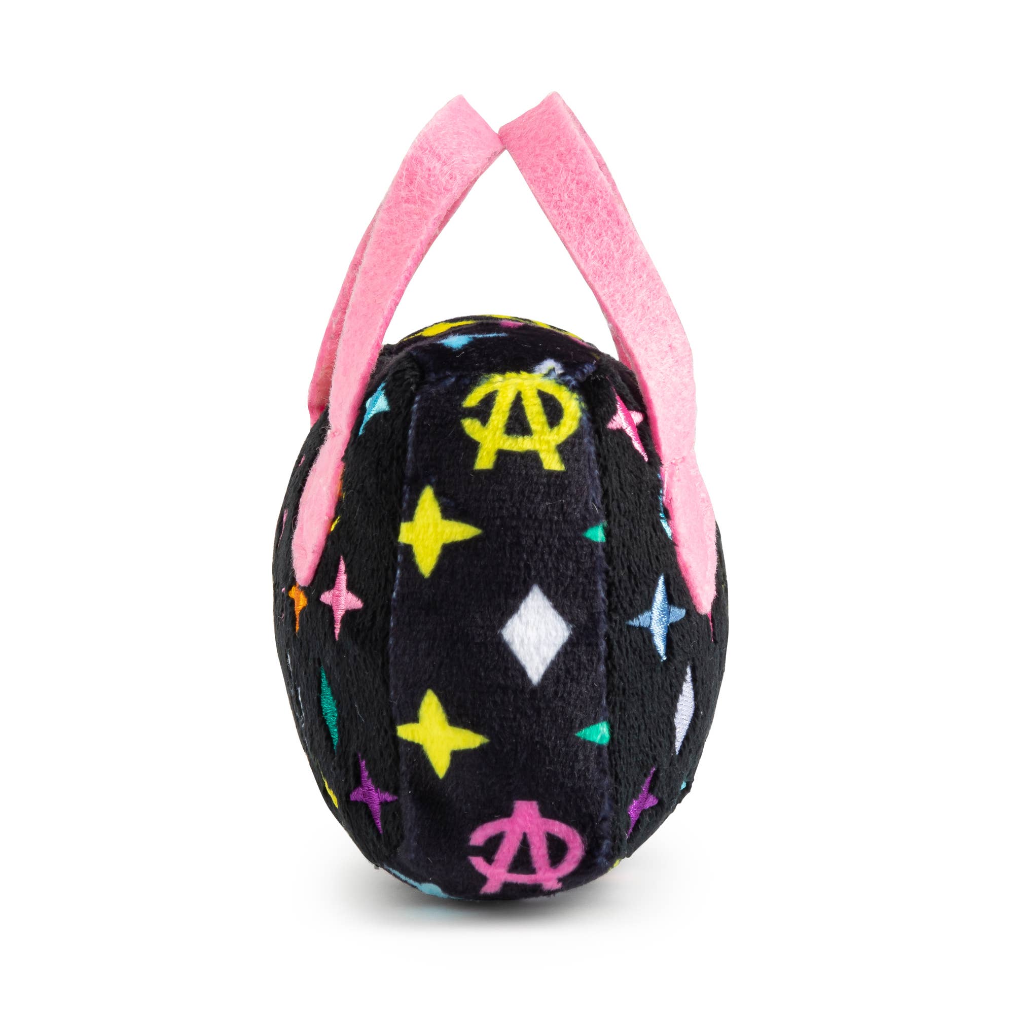 Haute Diggity Dog - Wholesale Pet Squeaky Toy - Dog - Black Monogram Chewy Vuiton Handbag Squeaker Dog Toy3